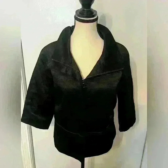 Ann Taylor Black Funnel Jacket/Blazer Women’s size 8 - Picture 5 of 13